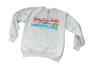Ricky Van Shelton Adult Medium 1991 Simple Man Sweatshirt USA Made - Picture 1 of 6