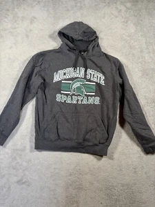 Michigan State University Spartans Sweater Adult Small Hoodie Gray NCAA MSU - Picture 1 of 9