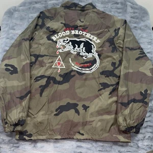 OBEY HUFF BLOOD BROTHERS CAMO COACH JACKET MEDIUM - Picture 1 of 12