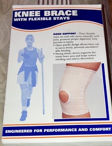 Knee Brace Champion Side Medium with Flexible Stays White C-72 New In Box - Picture 1 of 3
