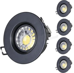 ZYC 3 Inch Recessed LED Lights - 4 Pack Black Recessed Gimbal Light, ETL Listed - Picture 1 of 14