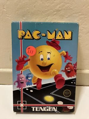 Pac-Man Tengen Gray Nintendo NES Authentic In Box CIB - Image 1 of 4