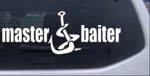 Calcomanía Master Baiter Divertida Coche de Pesca Camión Ventana Laptop Pegatina Blanca 3X8 - Imagen 1 de 1