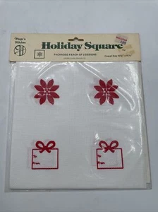 Hugs 'n Stitches Christmas Cross Stitch Pattern Ornaments Pillows Jar Tops NOS - Picture 1 of 10
