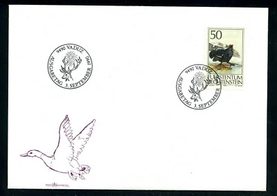 Liechtenstein 1990 FDC x 3 (singles) Hunting Mi.997 - 999 - Image 1 of 3