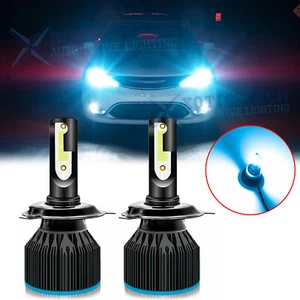 H4 9003 HB2 LED Headlight Bulb Conversion Kit High Low Beam 8000K Blue 6000LM - Picture 1 of 11