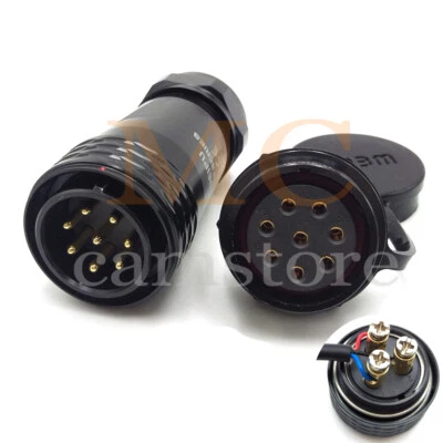 SA28 WEIPU 8Pin IP67 Panel Mount Waterproof Connector Plug Socket,Wire Connector - Image 1 of 4