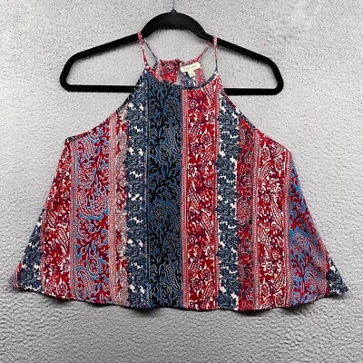 Blusa Pullover Lily Blanca Mujer Multicolor Cachemira Sin Mangas Cuello Redondo Talla S Foto 1 de 4