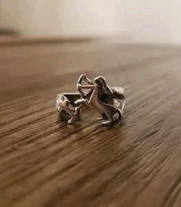 Sterling Silver 925 Centaur Ring Sz 7.5 - Picture 1 of 6