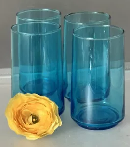 Juego de 4 vasos acuáticos Anchor Hocking Finlandia años 70 12 oz - Imagen 1 de 23