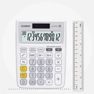 Casio MJ-12VCb-WE 300 Steps Check & Correct Colourful Desktop Calculator (White) - Picture 1 of 4