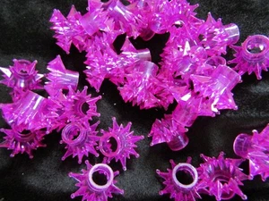 Purple Star Light Covers Lot 38 Vintage Christmas Plastic Reflectors - Picture 1 of 12