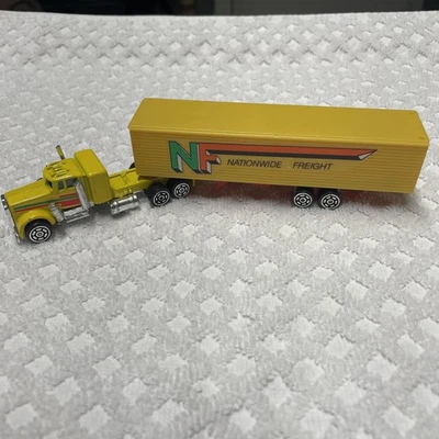 Винтажный 1979 Kidco жесткие колеса желтый Nationwide Kenworth самосвал 1/100 литой почти как новый - Изображение 1 из 4
