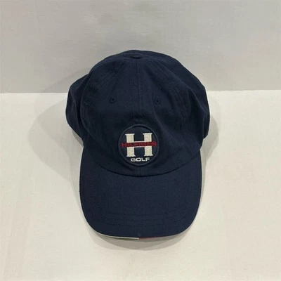Boné de golfe Tommy Hilfiger unissex azul ajustável ajuste flexível chapéu - Imagem 1 de 4