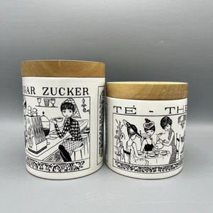 Bidoni ceramica tè e zucchero vintage metà secolo Ceramica Di Milano italiana - Foto 1 di 16