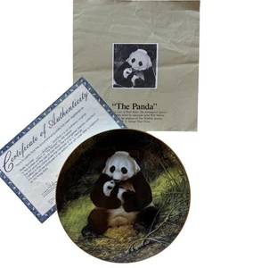 The Panda Plate 1st Issue Last of Their Kind Endangered Species 1988 W L George - Imagen 1 de 8