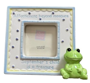 Photo Frame Ceramic Brand New Birth Month September Baby Child Cute New….. - Afbeelding 1 van 24