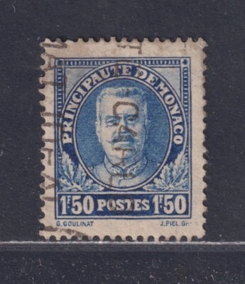 Monaco Scott 122 Used 1932 1.5fr Ultramarine Prince Louis II - Image 1 of 2