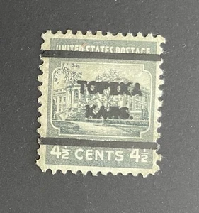 Topeka, Kansas Type L-4 HS Precancel - SCARCE - 4½ cents Prexie - U.S. #809 - KS - Picture 1 of 1
