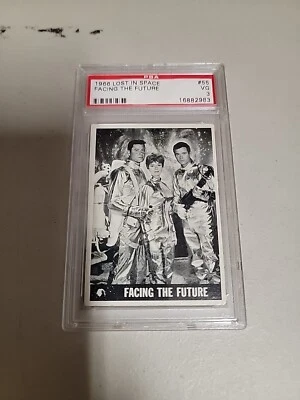 Vintage 1966 Topps LOST IN SPACE #55 FACING THE FUTURE  PSA 3  - Image 1 of 3