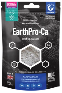 Polvo de calcio Arcadia EarthPro-Ca 100 gr. Imprescindible para reptiles y anfibios - Imagen 1 de 3