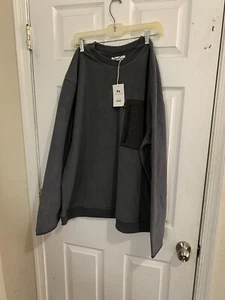Men Free Assembly Crew Neck Sweater Sixe(XL)Color Gray - Picture 1 of 3