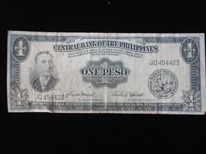 Philippines - Central Bank 1 Peso 1949 (AB01) - Picture 1 of 2