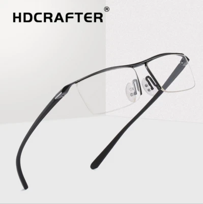 Men's Rimless Memory Alloy Optical Eyeglasses Classic Spectacles Frame Hot - Image 1 of 4