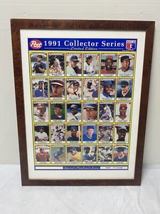 FRAMED 1991 POST Collector Series UNCUT Sheet 30 Baseball Cards - Picture 1 of 9