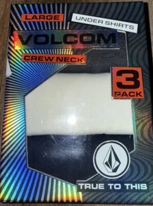 Volcom Mens 3-Pack T-Shirts Crew Neck Undershirts Multicolor Cotton ~ L (40-42) - Picture 1 of 3