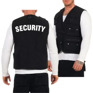 SECURITY Weste mit vielen Taschen outdoor Einsatzweste Multifunktionsweste - Bild 1 von 4