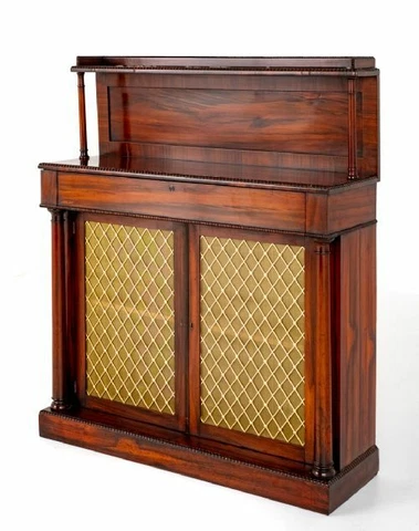 Regency Chiffonier Rosewood Antique Sideboard Cover