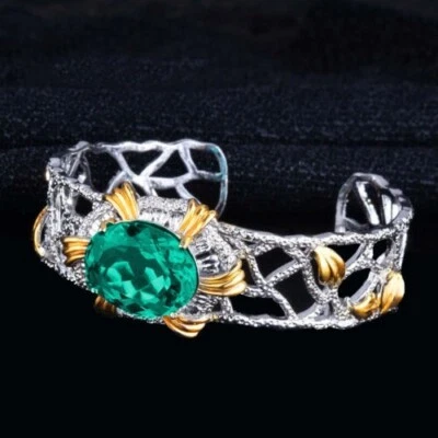 Nuevas pulseras brazaletes de plata con gemas de topacio azul para mujer Foto 1 de 4