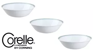 New Corelle Country Cottage 1-quart Large Serving Bowl Set Of 3 - Picture 1 of 6