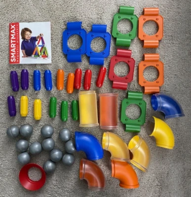 Smartmax STEM Magnetic Discovery Build Set (44 Total Pieces) Balls Tubes Bars - Image 1 of 4