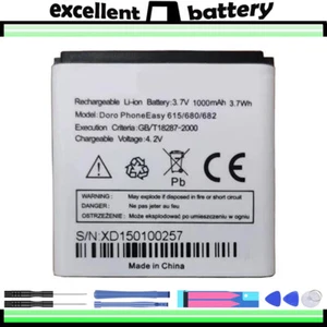700mAh Battery for Doro PhoneEasy 614 615 680 682 DP615 XD1105007060 Phones - Zdjęcie 1 z 3