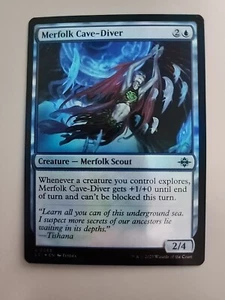Magic The Gathering Merfolk Cave-Diver Cavernas Perdidas de Ixalan 63 Lámina Poco Común - Imagen 1 de 1