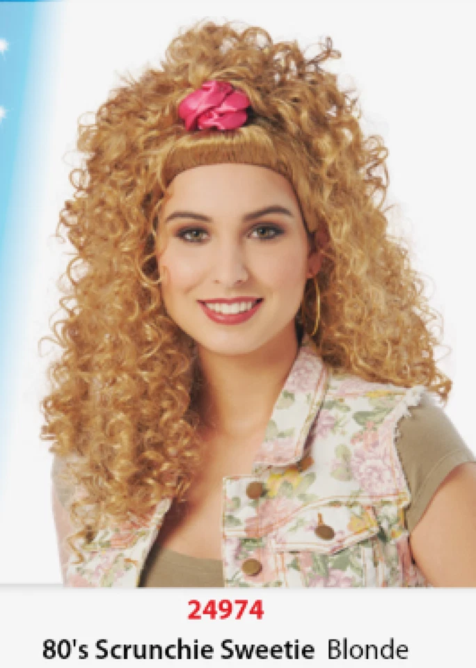 Costume Culture 80s Scrunchie Sweetie Blonde Wig Adult Halloween Costume 24974