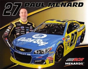 2017 PAUL MENARD "DUTCH BOY" #27 NASCAR MONSTER ENERGY CUP POSTCARD - Picture 1 of 1