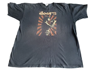 THE DOORS JIM MORRISON T-SHIRT XL - GILDAN HEAVY COTTON & FREE DOORS PATCH - Picture 1 of 4