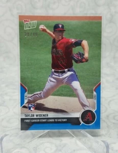 2021 MLB TOPPS NOW Card 29 - Taylor Widener - Blue Parallel #28 /49 - Picture 1 of 2