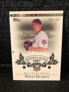Philip Humber Mets 2007 Topps Moments & Milestones Baseball Rookie RC Card #196