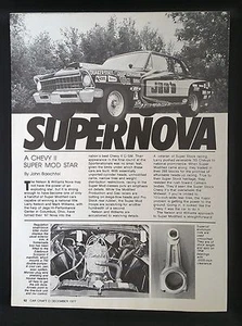 Chevy Super Nova 1977 vintage artículo de 3 páginas anuncio - Imagen 1 de 1