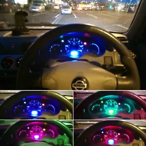 Fit Nissan Micra K11 1992-2002 Upgrade LED Bulbs Dash Speedometer Clock Heater - Picture 1 of 11