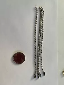 *4* ""6"" Tono Plateado CONECTOR DE CADENA 2,4 x 10 m Para LLAVERO HANGTAG Gr8 $ - Imagen 1 de 3