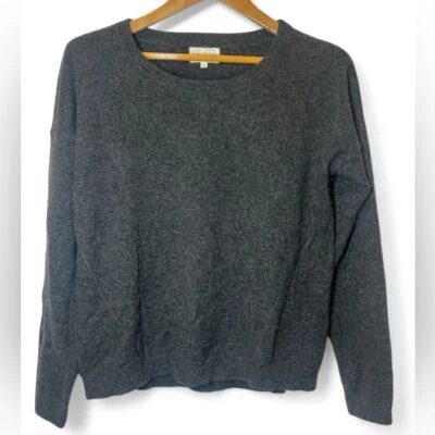 Feel The Piece Terre Jacobs Women XS S Gray 100% Cashmere Long Sleeve Sweater - Image 1 of 4