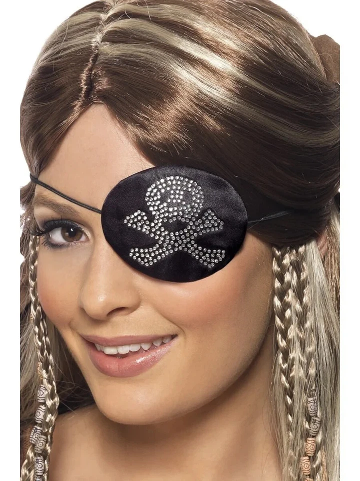 Ladies Diamonte Pirate EyePatch - Image 1 of 1