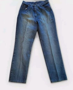 Vintage Woolrich Womens Dark Denim Blue Jeans Size 14 Waist 31 X 29 Inseam - Picture 1 of 9