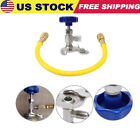 A/C R12 R22 Can Tap Tapper Refrigerant Charging Recharge Hose Valve Kit Tools -