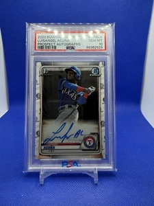 Luisangel Acuña 2020 Bowman Chrome Auto 1st Bowman PSA 10 #CPA-LA Mets - Imagen 1 de 2